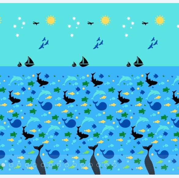 Sea (Paediatric) medical curtain fabric